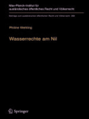 cover image of Wasserrechte am Nil